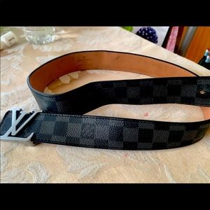 Louis Vuitton checkered belt
